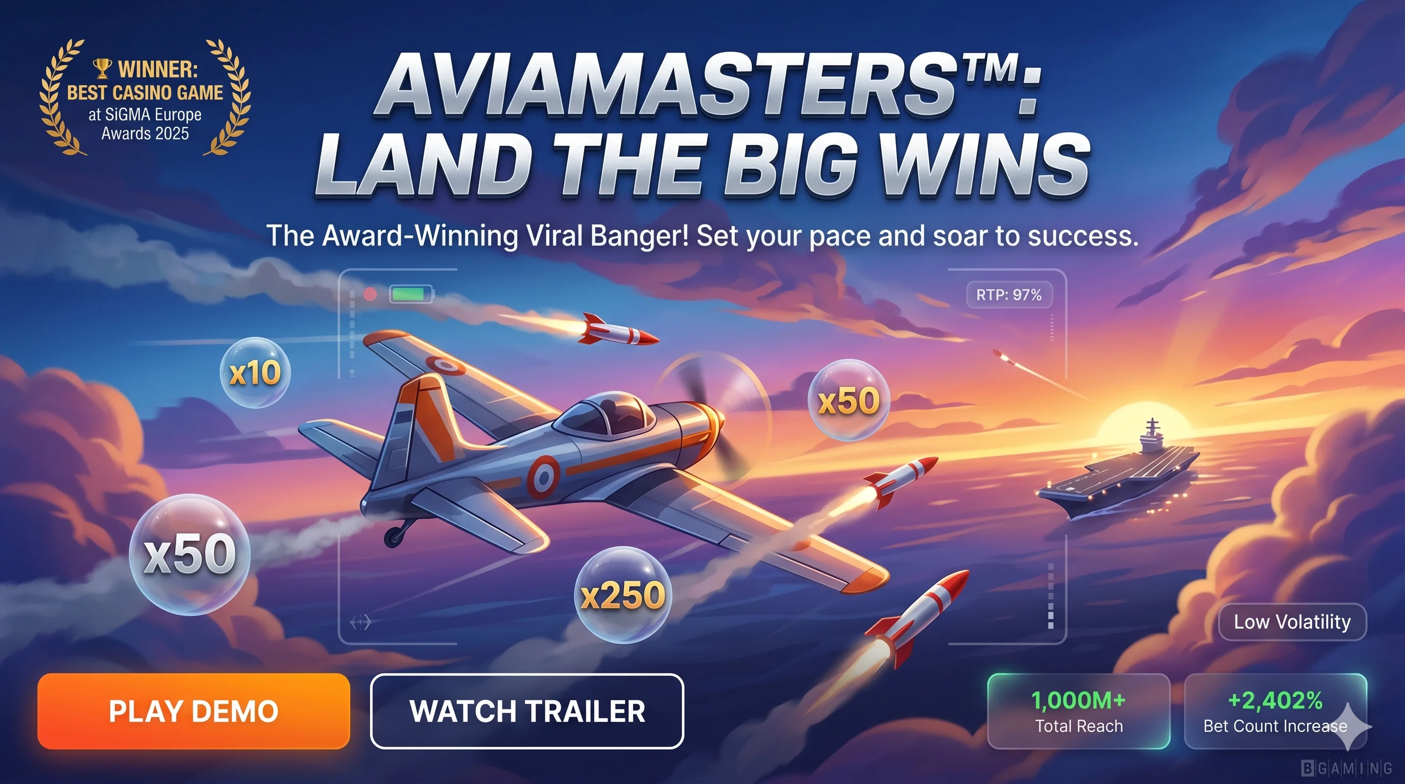 Avia Masters – Παίξτε Online Crash Game από BGaming